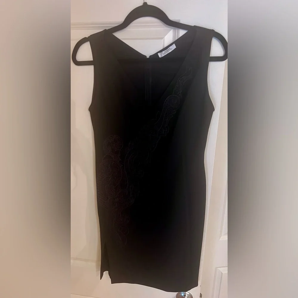 Versace Collection Lace Inset Sheath Dress - vneck, side slit. Never wor… - Picture 5 of 5
